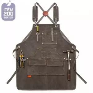 다용도 캔버스 앞치마 워크 작업용 앞치마 데일리 요리용 카페