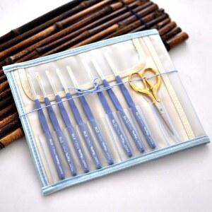 튤립 코바늘세트 바느질 코바늘 T 라벤더 크로셰 판 뜨게