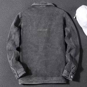 봄 가을 캐주얼 남성용 청 청자켓 코트 멋스러운 터틀넥 자켓 빅사이즈 뚱보 상의 원픽3