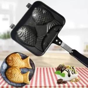 ( )잔솔 2구 붕어빵틀 만들기 키트 가정용 후라이팬 도구