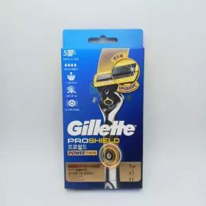 질레트 프로쉴드 옐로우 파워면도기 1up