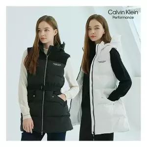 매장정품 캘빈클라인 퍼포먼스 캘빈클라인퍼포먼스 여성 벨 후드 패딩 베스트 1857974