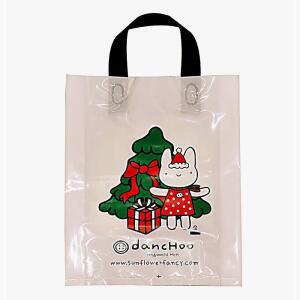 [2개구성] 비닐쇼핑백 A4 끈손잡이봉투 50매 단추 크리스마스 토끼 판촉물 단체선물 LWFFT3FU