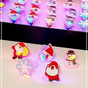[2개구성] 단체선물 반지 눈사람 코스튬 불빛 오키도키 E 산타 판촉물 28개 크리스마스 LWFFTTTV