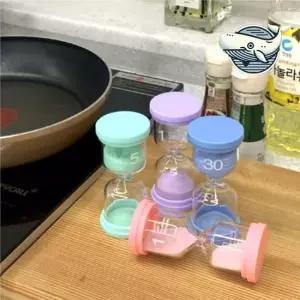 컬러풀 미니 모래시계 10분 탁상 타이머 주방 10분모래시계 타이머 사우나모래시계 모래시계 양치모래시계