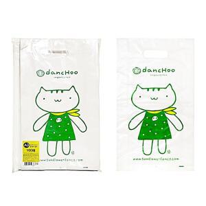 [2개구성] 해바라기 비닐봉투 단추봉투100매입 팬시봉투 포장봉투 캐릭터봉투 비닐쇼핑백 A3 LW640DA3