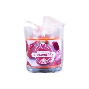 [2개구성] 지와이라이프 제이앤지 글라스 향초 155g 스트로베리 양키 소이 분위기 신혼부부 선물 QWB80DA1