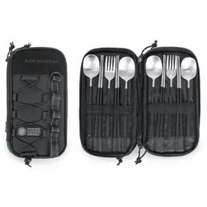 카즈미 수저세트 커트러리 캠핑 수저 포크 젓가락 4인