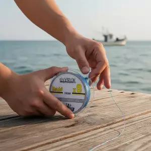 강력한 8합사 낚시줄 1호 100m 한치 선상 오색 컬러 라인