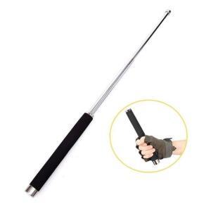 [2개구성] 24.5-64.5cm 3단 탄소강 진압봉 호신봉 제압봉 휴대용 품 삼 호신용 단봉 AWB69AF5