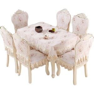 식탁의자 등받이 커버 딥카페 천갈이 린넨 프릴 가죽교체 씌우개 북유럽