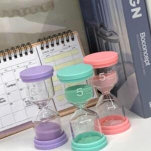 [2개구성] 색랜덤1개 5 미니 반신욕 요리 문 사우나 양치 모래시계 타이머 분 EWD639FA