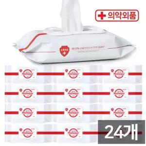 (80매/24개) 의약외품/메디와이퍼/손소독티슈/물티슈/손세정티슈/학교