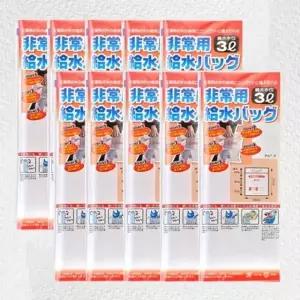 재난 비상 급수팩 3L (10개) 지진 대비 캠핑물통