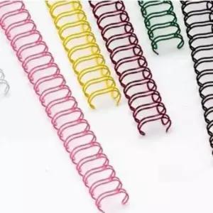 [문구] 제본용 공책 스프링 링 11mm 주황색 와이어 제본