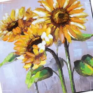 돈을부르는 화상한A 유화 아크릴 집들이선물용 풍수인테리어 개업선물 액자 그림 거실 해바라기 KW9CA5F2