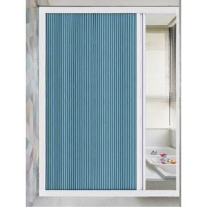 자바라 욕실 도어 문의 폭100x높이170cm 무타공 화장실 접이식커텐 흰색 커튼폭 건식