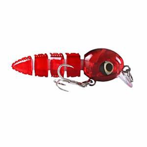 [2개구성] 5단 빨강 바다 인조 민물낚씨 에기 쉐드 미끼 ARWFFFXF8