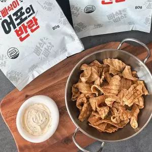 [푸드맛남]국민 어포 튀김 튀각 빠삭이 어포의 반란 80g x 2봉