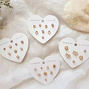 [다잇템]여자 귀걸이세트 귀여운 진주 미니멈 피어싱_P334925944