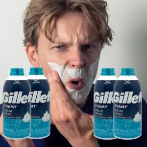 질레트 포오미 센스티브 쉐이빙폼 311g X 4개