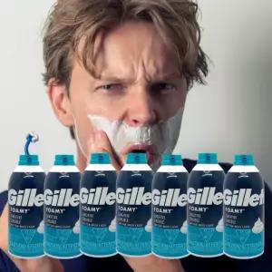 질레트 포오미 센스티브 쉐이빙폼 311g X 7개