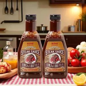 노브랜드 바베큐&스테이크소스 510g x 2개