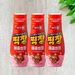 해찬들 찍장 매콤쌈장 더 칼칼한맛 300g x 3개 / 고기 찍어먹는장