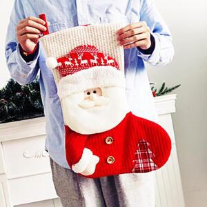 [2개구성] 설레는 대형 성탄 선물 크리스마스 주머니 산타 소 장식 양말 트리 용 품 EWFG21BF