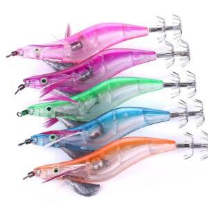 [2개구성] LED 새우 에기 발광 쭈꾸미 5종세트 21g 심해집어등 집어등 쭈구미 갈치 오징어 낚시 EW4CD339