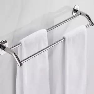 (Type 싱글)무타공 흡착식 일자 수건걸이 욕실용품