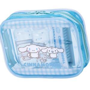 [2개구성] 다도 화장 공병 파우치 시나모롤 세트 세면 여행 IPWEC77BE