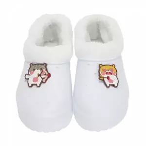 따뜻한 겨울 털 실내화 미끄럼 겨울 방한 슬리퍼 거실화 사무실