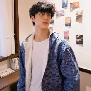 훌리오 회색 후드 남자집업가디건 상의 양면으로 카디건 가을계 긴팔 입기 UNO3