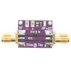 바이어스 티 10MHz -6GHz RF DC 차단기 HAM 라디오용 동축 피드 BiasTee RTL SDR LNA 저잡음 광대역 증폭기