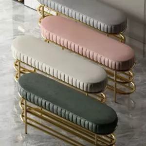 벨벳 현관 벤치 의자 북유럽 소파 장식 화장대 대기 쇼파