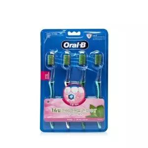 [오랄비] 고탄력 초미세모 그린티 칫솔 4개입(1세트)