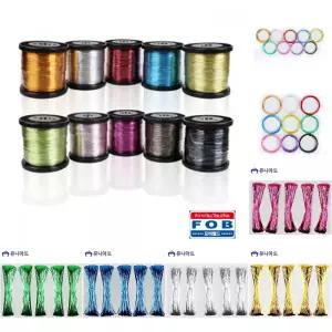 포비 칼라 와이어 공예 철사 대용량 두께 1.5mm x 120M/만들기/쉽게/구부러지는/빵끈/공예용/공작/컬러