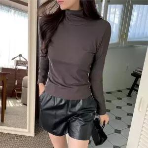 [다잇템]여자 레이어드티 이너티 하이넥 티셔츠_P330087727