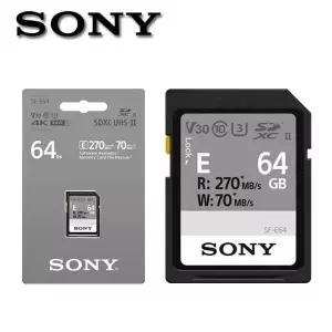 소니정품 SF-E64/T1 UHS-II V30 R270/W70 SD카드