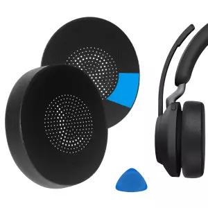 호환  Geekria 스포츠 쿨링 젤 교체 이어 패드 자브라 Evolve2 65 UC Evolve2 65 MS 40 UC 헤드폰 이어 쿠