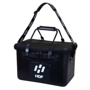 [마이모노샵][마이모노샵] 손잡이 어깨끈 블랙 사각 직립 하드 밑밥통 낚시 보조가방 (17172918)