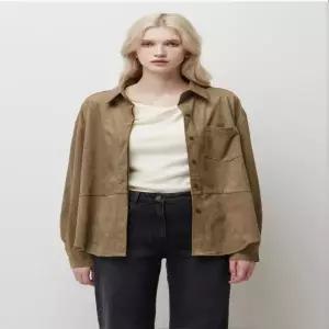 [시슬리]스웨이드 히든 버튼 셔츠_s