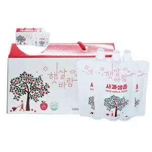 햇살바람 사과생즙 스파우트형 30봉 X 110ml 1박스