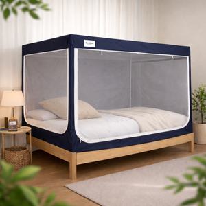 NexAura 넥스오라 난방텐트 1인용 침대텐트 모기장 싱글 사각 사계절 실내 텐트