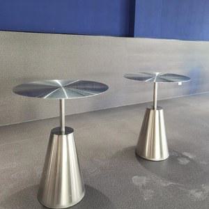 원형바테이블 심플 철제 커피숍 테이블 스테인리스 스탠딩