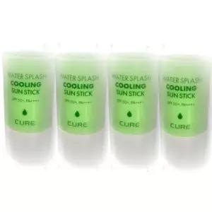 [셀러허브][영양친구] 김정문알로에 워터 스플래쉬 쿨링선스틱 얼음자차 23g 4개 (S39095313)