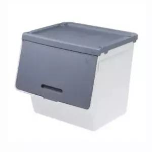 그레이 대형 슬라이딩 멀티박스 시스맥스 루맥스 디자인 소품함 정리함