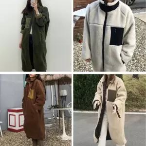 롱자켓 여성아우터 양털 롱 후리스 집업점퍼 패션자켓 오버핏