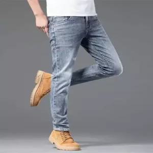 바지 남자배기바지 춘추 프리미엄 라이트 청바지 스판 스키니진 ible3